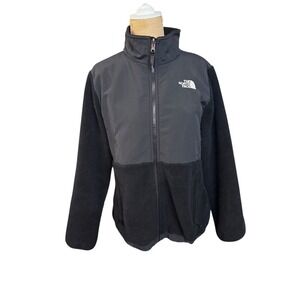 The North Face Fleece Jacket Full Zip Black Girls Size‎ XL 18